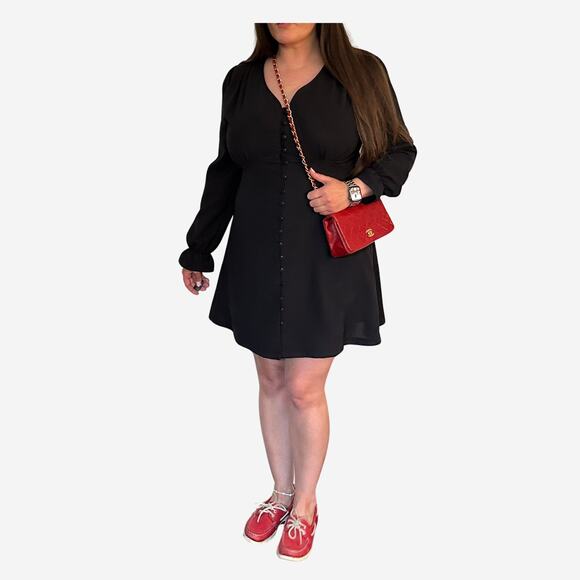 Vintage Red Chanel Lambskin Leather Small Single Flap with 24k gold-plated HW - Picture 14 of 15